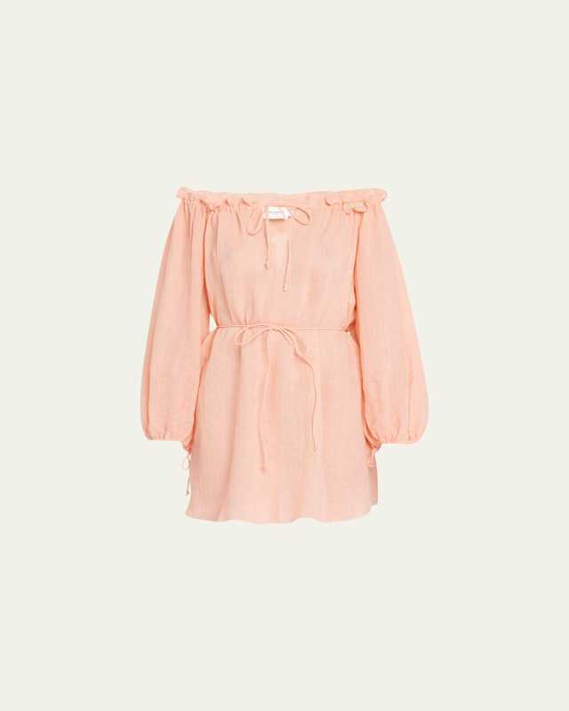 Sorrell Linen-Blend Mini Dress